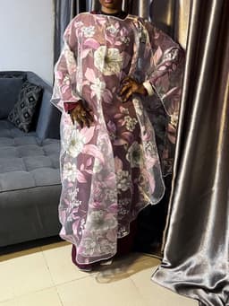 FLORAL ORGANDY SET
